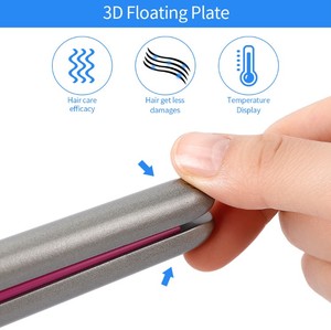 ที่หนีบผมแบบแบนขนาด 3/10 นิ้ว สำหรับ<span class=keywords><strong>ผม</strong></span><span class=keywords><strong>สั้น</strong></span>และทรงพิกซี่คัต เคลือบเซรามิก สำหรับหนวดเคราและผมตรง เหมาะสำหรับร้านเสริมสวยมืออาชีพ - Product Image 2