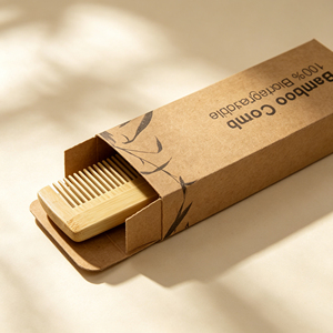 Peigne en bambou jetable écologique, biodégradable, pour hôtel - Product Image 2