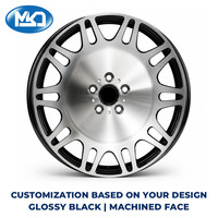 Jantes forgées sur mesure 6061-T6 pour Mercedes-Benz, 19-21 pouces, 5x112, brossées et polies, en alliage bicolore pour Classe S GLS, commande en gros