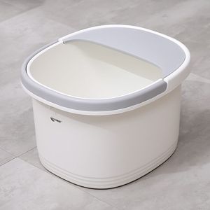 Bañera para pies con tapa, portátil, profunda, ovalada, de plástico grueso, para niños - Product Image 1