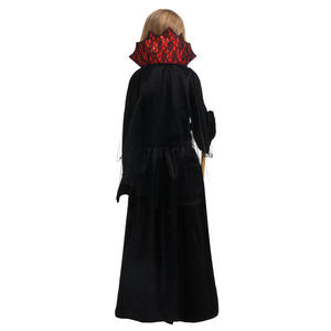 Nueva llegada niñas Cosplay Halloween Spider Girl vestido con collar brujas vampiro Queens fiesta disfraz para niños - Product Image 3