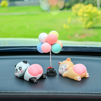 Ornements de voiture, Poupée élastique Q mignonne de dessin animé, Tendance, Jouet de décompression pour console centrale, Décorations animales, Halloween, Mariage