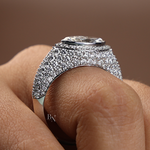 Anillo de Compromiso de Diamante Cultivado en Laboratorio de Lujo de 4.5 Quilates para Mujer, Joyería Fina de Primera Calidad en Plata, Oro de 10K, Oro de 14K, Oro de 18K - Product Image 4