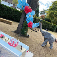 Décoration de fête sauvage, statue d'éléphant, de zèbre et de girafe en fibre de verre grandeur nature, à vendre