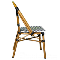 Französische Rattan-Esszimmerstühle für den Außenbereich, Terrassen-Bistro-Korbstühle für Schlafzimmer, Schule, Park, Rattan-Garten-Bistrostühle