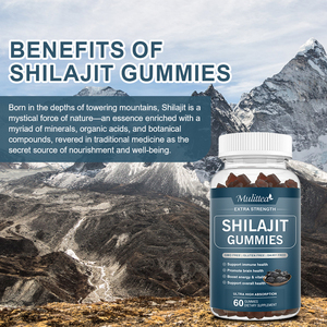 OEM Natural Shilajit Extract Gummy Supplement Verbessern Sie das Gehirn gedächtnis Shilajit Resin Pure Himalayan Gummies - Product Image 3