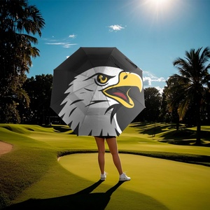 <b>Windproof</b> Automatic Golf <b>Umbrella</b> With Logo Printing, Personalized <b>Umbrellas</b> for Promotions and Events - Product Image 1
