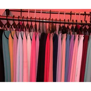 Runde PP Material freundlich Kunststoff schwarz heiß Verkauf Schal Kleiderbügel Muslim Hijab Kleiderbügel für Kleidung Shop