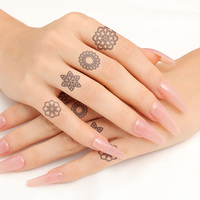 Pochoir de tatouage temporaire OEM personnalisé de belle conception pochoir papillon sexy imperméable au henné pour tatouages au doigt