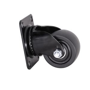Roulette <span class=keywords><strong>de</strong></span> faible hauteur <span class=keywords><strong>de</strong></span> 3 pouces chargeant 350kg <span class=keywords><strong>Roulettes</strong></span> galvanisées en PP noir <span class=keywords><strong>pour</strong></span> supports d'ordinateur - Product Image 5