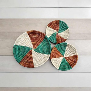 Panier mural vintage en rotin et herbe de Sabai fait main, le plus vendu, écologique, en fibres naturelles, décoration murale pour salon et chambre - Product Image 1