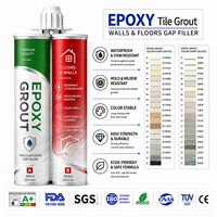 Scellant pour joints de carrelage en époxy à finition cristalline de qualité supérieure, imperméable, pour carreaux en céramique, en porcelaine et en pierre