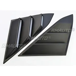 For Honda Civic 10th Gen 2016-2020 Body Kit Rear Quarter <b>Panel</b> <b>Window</b> Glossy Black <b>Window</b> Louver Side Vent Trim Car Accessories - Product Image 4