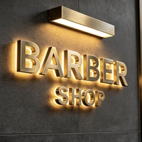 Letrero LED 3D Retroiluminado con Logotipo Empresarial Personalizado, Publicidad Luminosa para Tiendas, Letrero Exterior Impermeable IP65 de Acrílico para Empresas