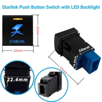 Interruptor de Botón Starlink con Retroiluminación LED para Mini GEN1/2/3, 12V/3A ON/OFF para Toyota Corolla Camry Prado RAV4 Land Cruiser