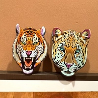 Yuxi – Pinces à cheveux élégantes en acrylique écologique, motif animaux (tigre, léopard), 8,9 cm, taille moyenne, uniques, pour femmes, usage quotidien