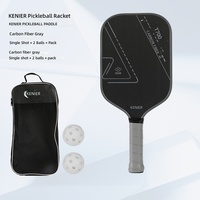 Ensemble de raquettes de pickleball Newchance T700 en fibre de carbone de qualité tournoi pour adultes avec sac de transport et 2 balles