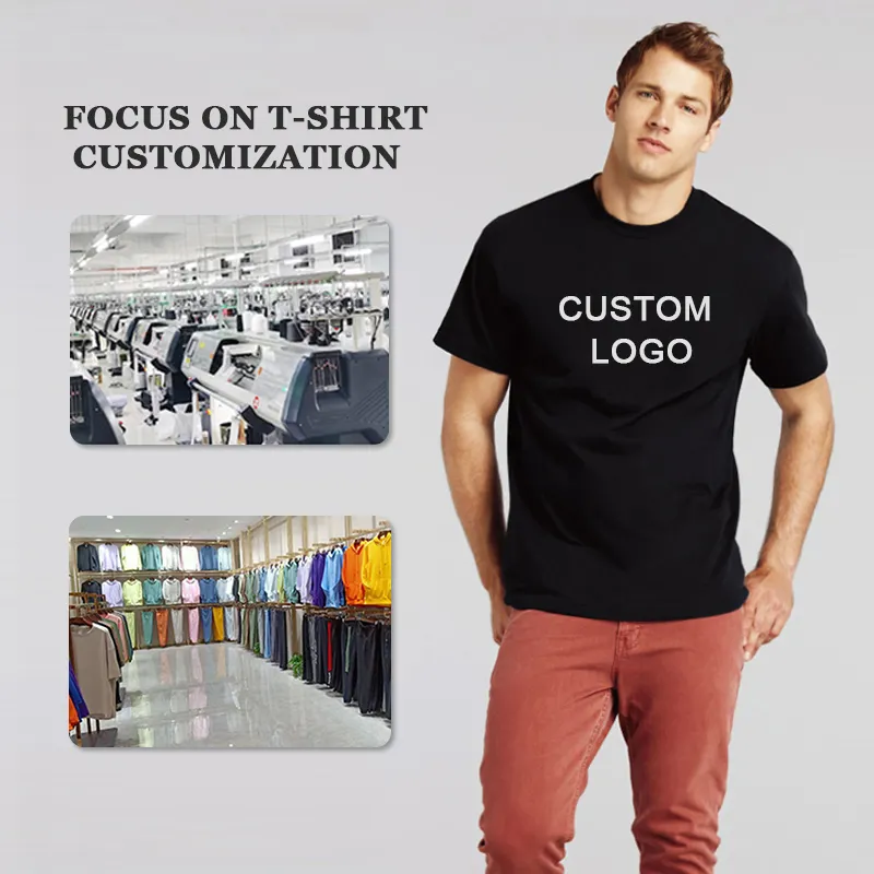 最高のTシャツメーカー中国Tシャツ製造会社のカスタムTシャツベンダー空白のTシャツ製造