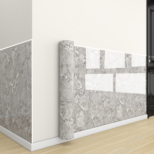 1.8mm厚さ自己粘着ピーリングと貼り付け防水大理石XPEフォーム人工大理石ボードPVCウォールステッカーロール - Product Image 3