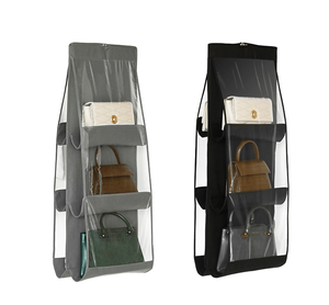Gran oferta, organizador funcional, bolsa de almacenamiento colgante plegable de 6 bolsillos y 8 bolsillos <span class=keywords><strong>para</strong></span> <span class=keywords><strong>armario</strong></span>, bolsos, <span class=keywords><strong>zapatos</strong></span>, monedero, ropa - Product Image 1