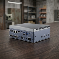 Ordinateur industriel sans ventilateur Intel J3455, ordinateur embarqué, 2.5GbE double LAN, CANBus, 4DI 4DO RS232/485, passerelle IoT 5G, tension 9-36V