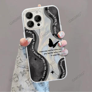 Funda pintada a prueba de golpes con diseño de conejo de dibujos animados (vista trasera) compatible con iPhone 15/16/17 Pro Max y iPhone 14, estilo dulce y moderno para ventas internacionales. - Product Image 3
