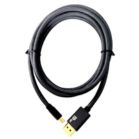 Câble USB Type-C Lesozoh, cœur en cuivre pur, tressé en nylon, Thunderbolt 4, charge rapide 3A, 1M/2M pour téléphones mobiles