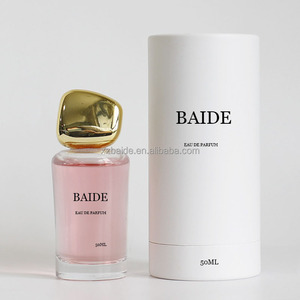 Custom Luxury clear Empty Crimp Round Perfume Spray <b>Bottle</b> 30ml 50ml 100ml Glass Perfume <b>Bottle</b> with Box and Gold Cap - Product Image 3