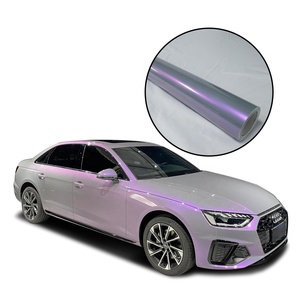Film de protection de peinture pour voiture en PVC, 1,52 x 17 m, couleur gris rêve, violet charme, film de protection de peinture changeant de couleur, vinyle pour envelopper les voitures, anti-rayures, protection UV - Product Image 1