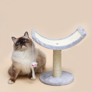 Plataforma Curva Moderna <span class=keywords><strong>para</strong></span> <span class=keywords><strong>Gatos</strong></span> con Arco Estable, Muebles de Lujo <span class=keywords><strong>para</strong></span> Mascotas, Venta Directa de Fábrica - Product Image 1