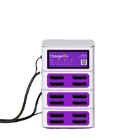 Distributeur automatique de charge de téléphone portable public 8 emplacements 8000mah Station de location de chargeur de téléphone portable pour téléphone portable