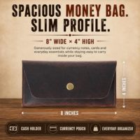 Pochette de voyage en cuir véritable faite à la main pour hommes et femmes, avec bouton-pression, organiseur de billets et cartes, personnalisable, fabrication OEM, vente en gros