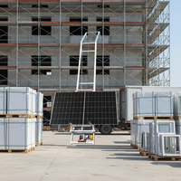 Échelle de levage portable électrique à énergie solaire, capacité de charge de 300 kg, en alliage d'aluminium, pour l'installation de modules photovoltaïques sur toiture, pour porte et fenêtre