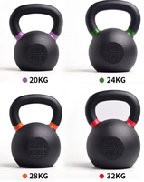 Kettlebell de compétition en fonte de haute qualité MAXSONG Équipement de gymnastique en gros Poids libres enduits de poudre