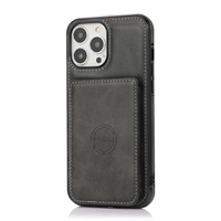 Étui en cuir Pu pour téléphone, porte-cartes magnétique pour voiture, housse de protection Vintage pour Iphone 6 7 8 Plus 12 13 14 Pro Max