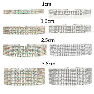 Gargantilla de cristal con diamantes de imitación para mujer, accesorios de boda, cadena de plata, Gargantilla gótica Punk, joyería, collar - Product Image 4