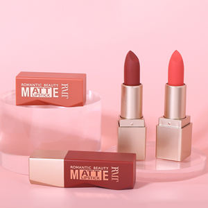 6 أحمر شفاه مخملي غير لامع مقاوم للماء، ملمع شفاه عشبي، مستحضرات تجميل، أحمر شفاه بلون طبيعي، أحمر شفاه أحمر مخصص - Product Image 1