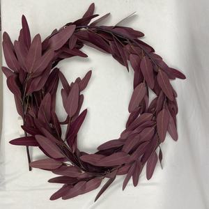 Guirlande de feuilles vertes décoratives <span class=keywords><strong>en</strong></span> latex, 1 pièce, sensation tactile, vente <span class=keywords><strong>en</strong></span> gros, feuilles d'<span class=keywords><strong>eucalyptus</strong></span>, vigne - Product Image 4