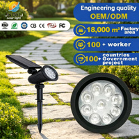Projecteur solaire LED pour arbre, étanche, à enfouir dans le sol, pour pelouse, jardin, extérieur, aménagement paysager