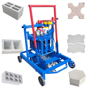 Máquina de fabricación de ladrillos entrelazados Manual móvil, equipo de bloques de hormigón hueco, motor duradero para materia prima de cemento, sistema de bloqueo de ladrillos, dispositivo de fabricación de bloques - Product Image 1