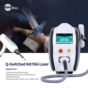 KES Laser penghilang tato, mesin penghapus tato, Laser Q switch, Nd Yag portabel