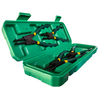 Ensemble de pinces à anneaux élastiques 4 pièces, kit d'outils pour anneaux élastiques avec étui, kit d'outils pour anneaux élastiques, outils à main pour anneaux élastiques, pinces à circlips de 7 pouces