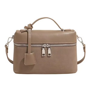 กระเป๋าสะพายไหล่ทรงสี่เหลี่ยมสำหรับสาวๆ คุณภาพสูง เรียบง่าย นุ่มนวล ขายดี พร้อมซิป - Product Image 4