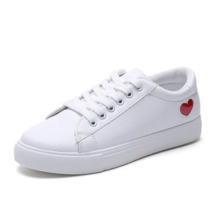 Zapatillas Deportivas para Mujer, Diseño de Corazón, Color Blanco, Estilo Casual, para Estudiantes, Nuevas para Todas las Temporadas - Product Image 3