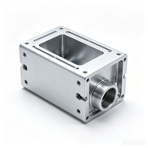 Caja de Instrumentos de Aleación de Aluminio Mecanizada por CNC de Cinco Ejes Personalizada con Conector de Brida Integrado para Equipos de Sensorización - Product Image 2