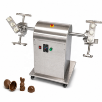 Machine de moulage de chocolat en forme d'œuf creux, équipement de positionnement magnétique des moules en acier inoxydable, à oscillation et agitateur, pour usine