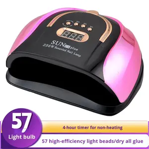 SUN C4 Plus Meilleure vente Lampe <span class=keywords><strong>UV</strong></span> 256W Sécheuse à ongles <span class=keywords><strong>Machine</strong></span> de séchage de tous les vernis à ongles en gel Lampe <span class=keywords><strong>UV</strong></span> LED avec capteur Affichage LCD - Product Image 3