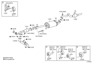 Silenciador de escape trasero de suministro de fábrica para 1742050220 Toyota 4Runner Lexus GX470 03-05 - Product Image 6