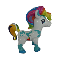 Ballon d'exercice gonflable 3D en PVC personnalisé Waterhan en forme de cheval de dessin animé pour enfants, utilisation extérieure, 105,5 cm, capacité 20 kg+