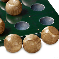 Jeu XO en bois de frêne d'olive haut de gamme ensemble de jeu personnalisé WoodenTic Tac Toe avec logo gravé